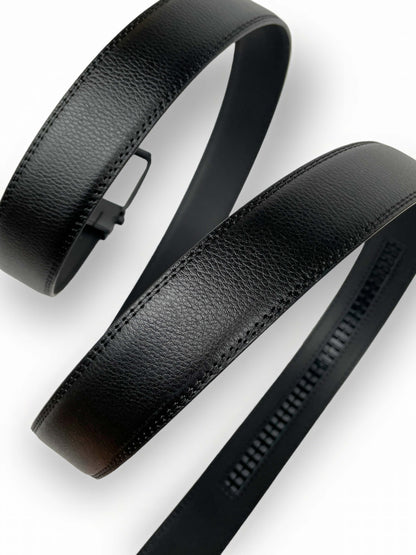 Embossed Leather Automatic Belt