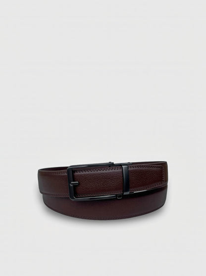 Embossed Leather Automatic Belt