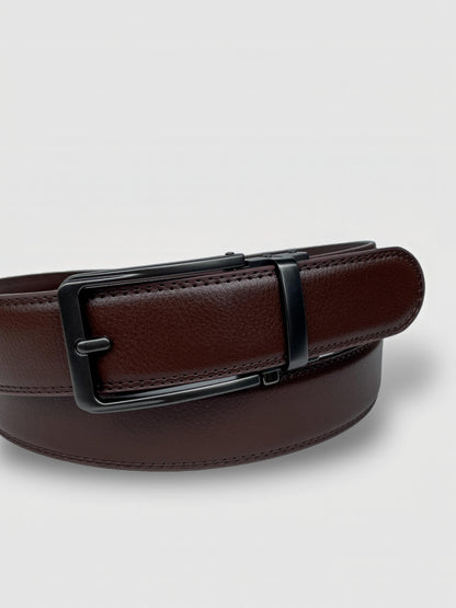 Embossed Leather Automatic Belt