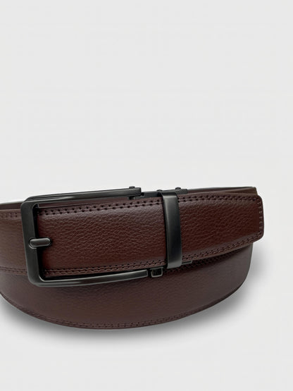 Embossed Leather Automatic Belt