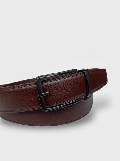 Embossed Leather Automatic Belt