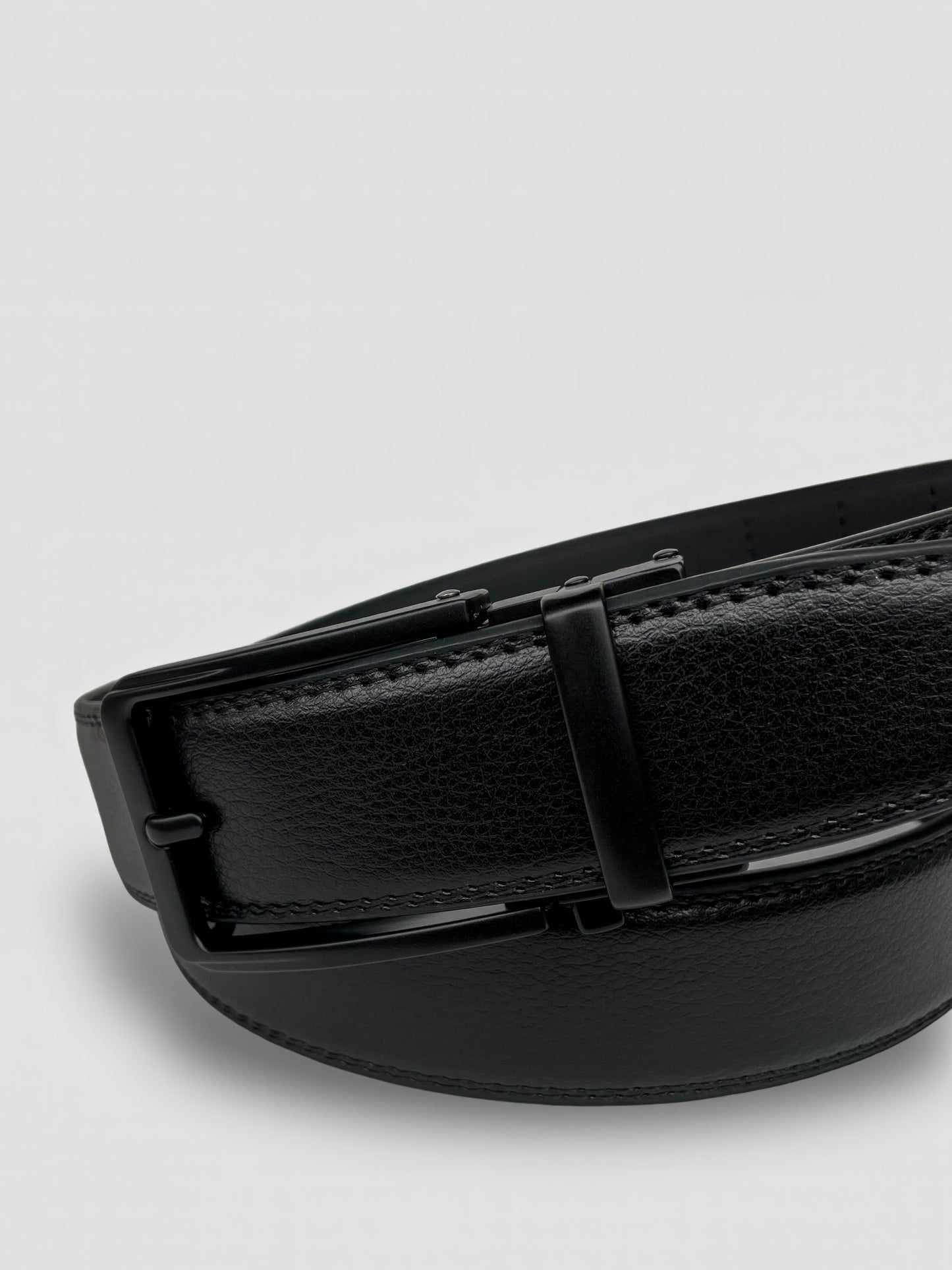 Embossed Leather Automatic Belt