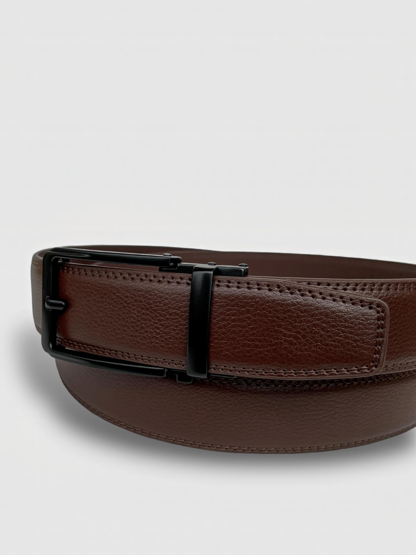 Embossed Leather Automatic Belt