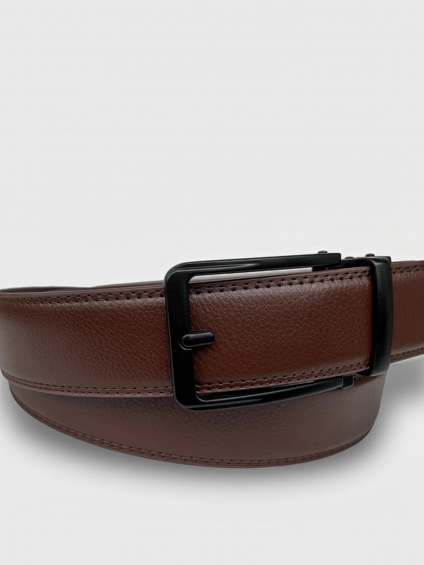 Embossed Leather Automatic Belt