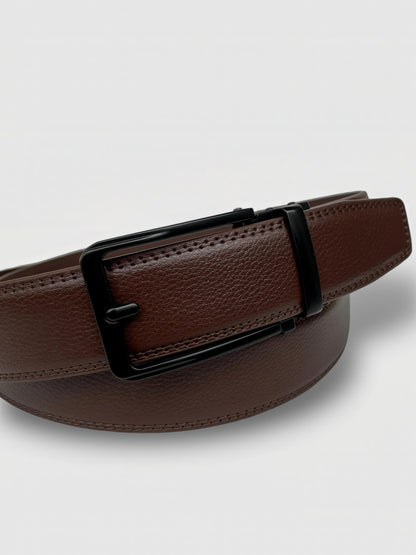 Embossed Leather Automatic Belt