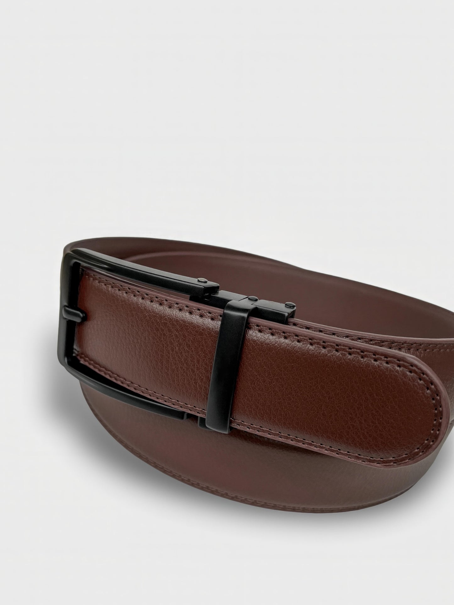 Embossed Leather Automatic Belt