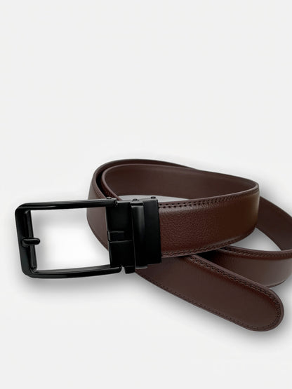 Embossed Leather Automatic Belt