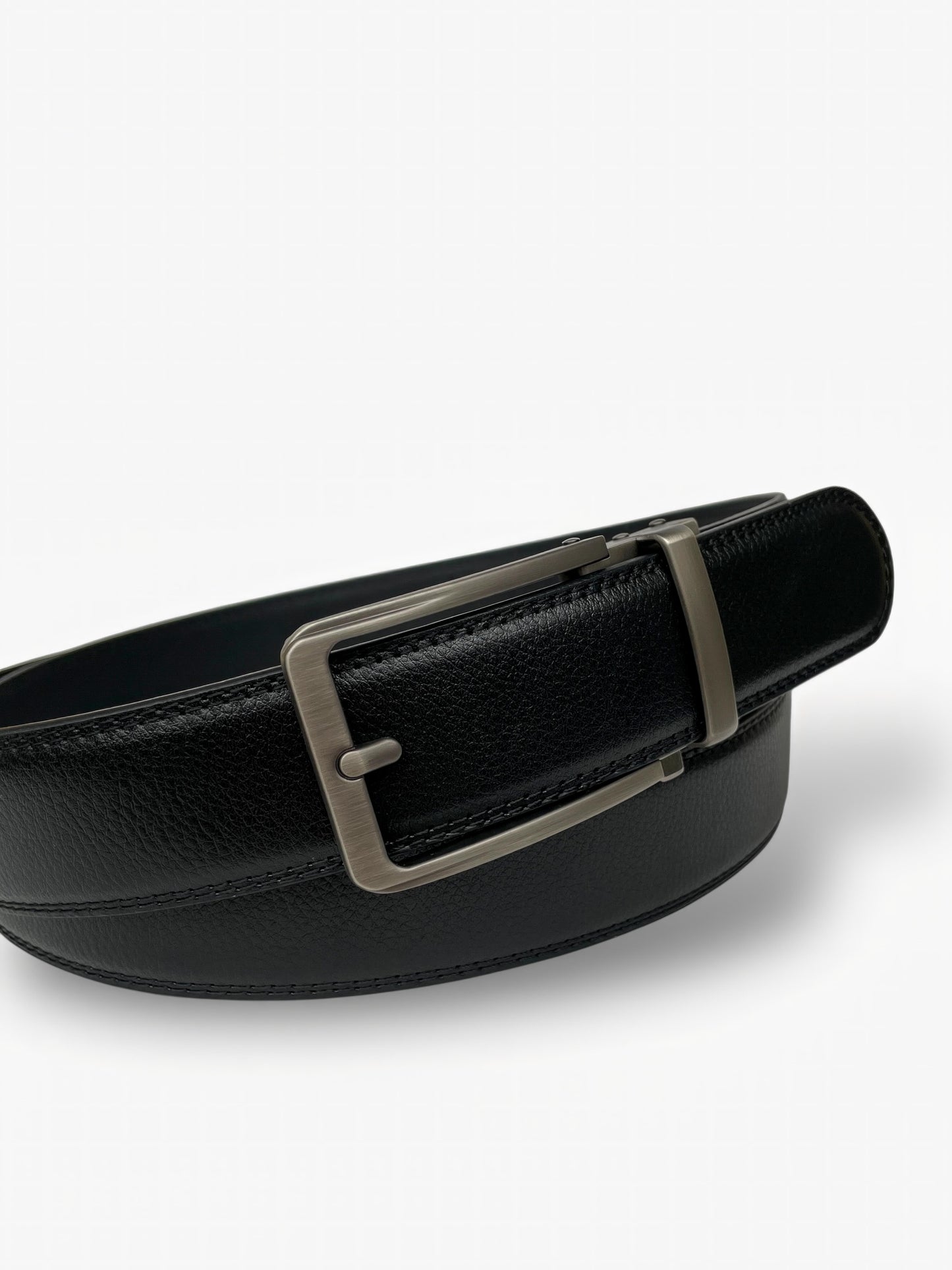 Embossed Leather Automatic Belt