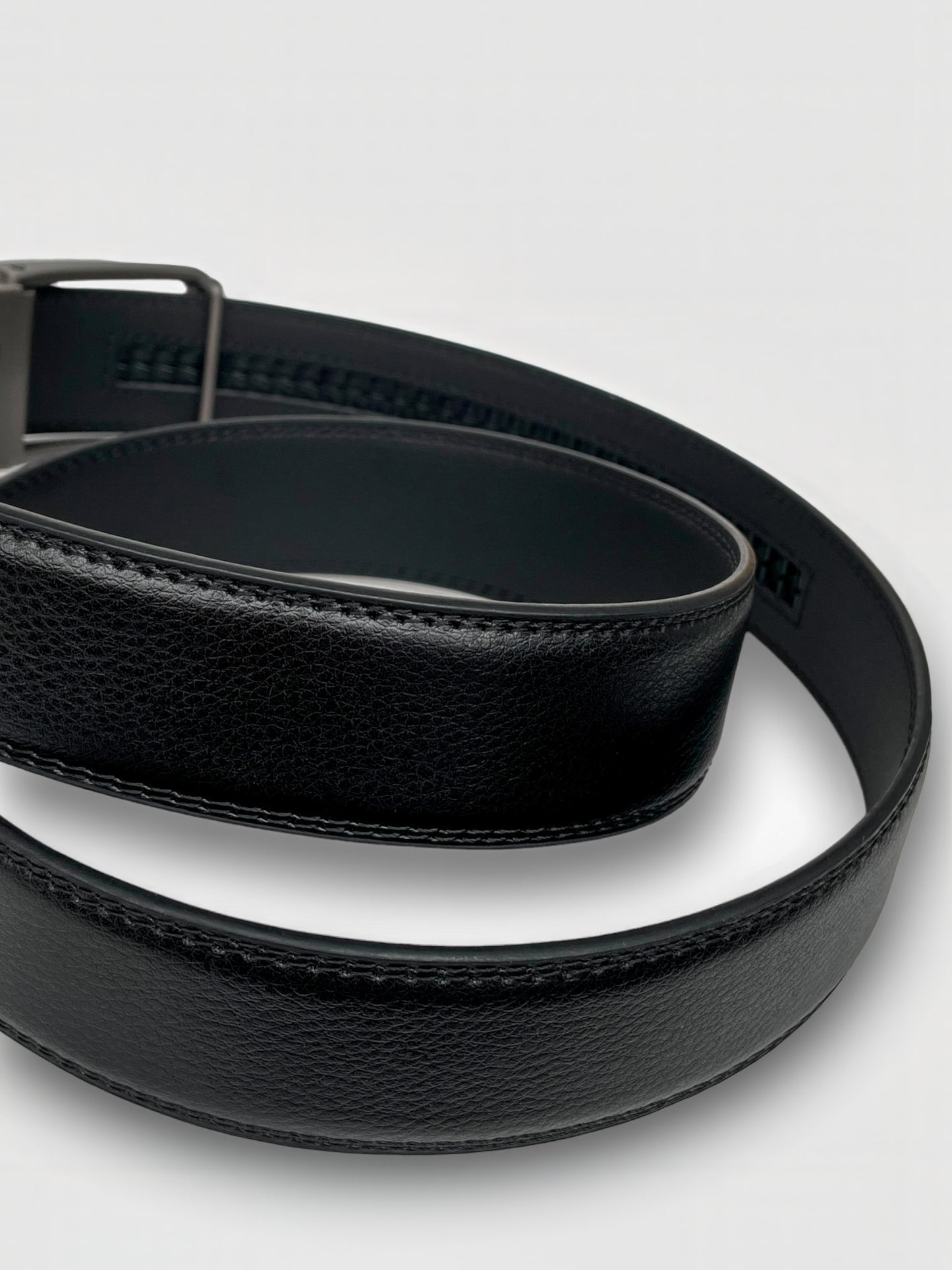 Embossed Leather Automatic Belt