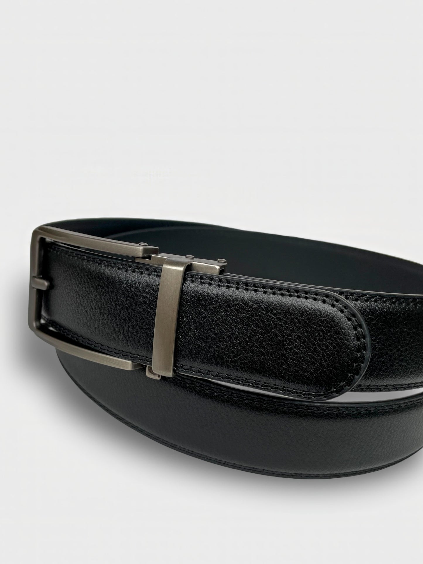 Embossed Leather Automatic Belt