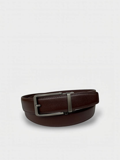 Embossed Leather Automatic Belt