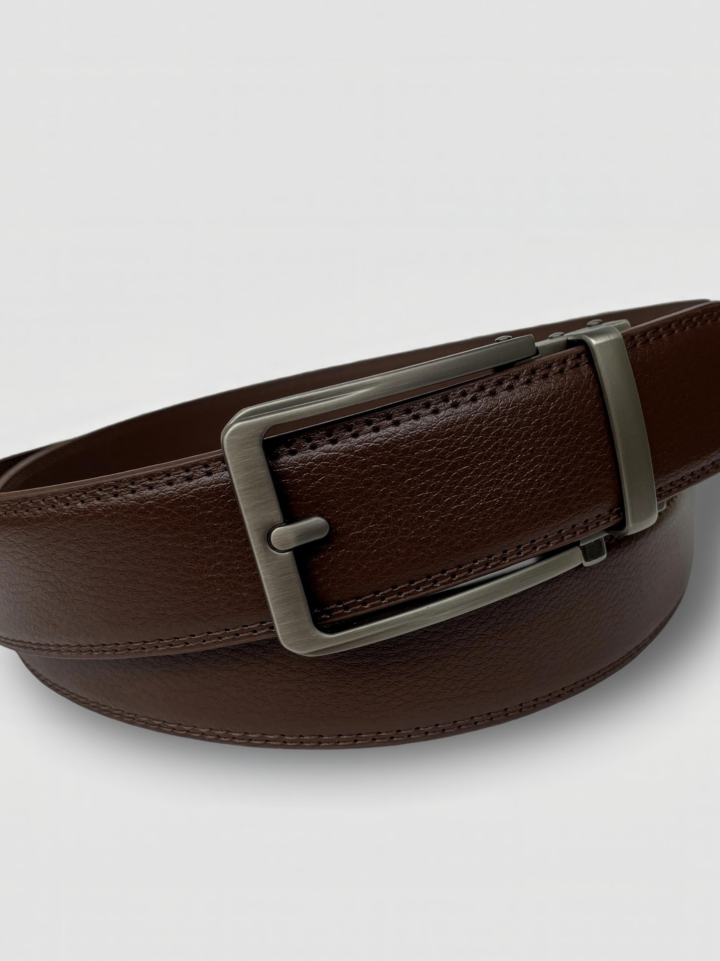 Embossed Leather Automatic Belt