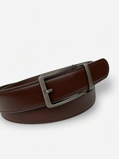 Embossed Leather Automatic Belt