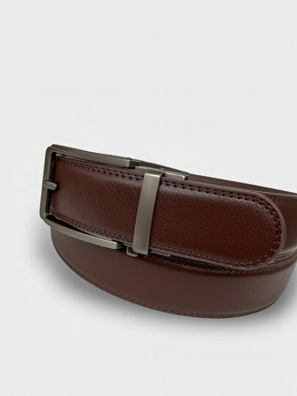 Embossed Leather Automatic Belt