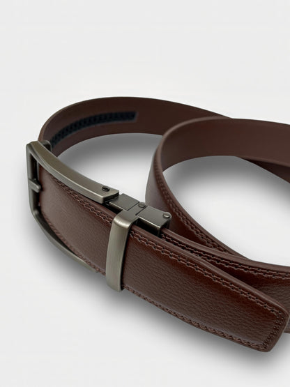 Embossed Leather Automatic Belt