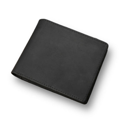 Leather Bi-Fold Coin Wallet