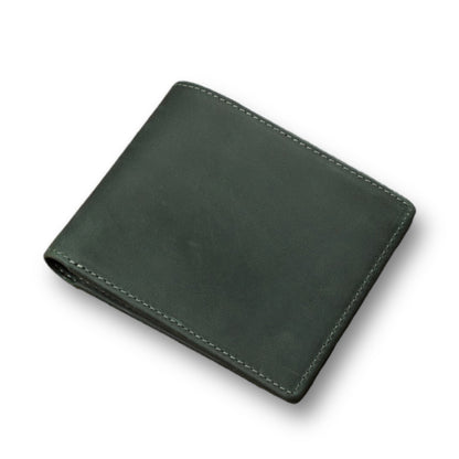 Leather Bi-Fold Coin Wallet