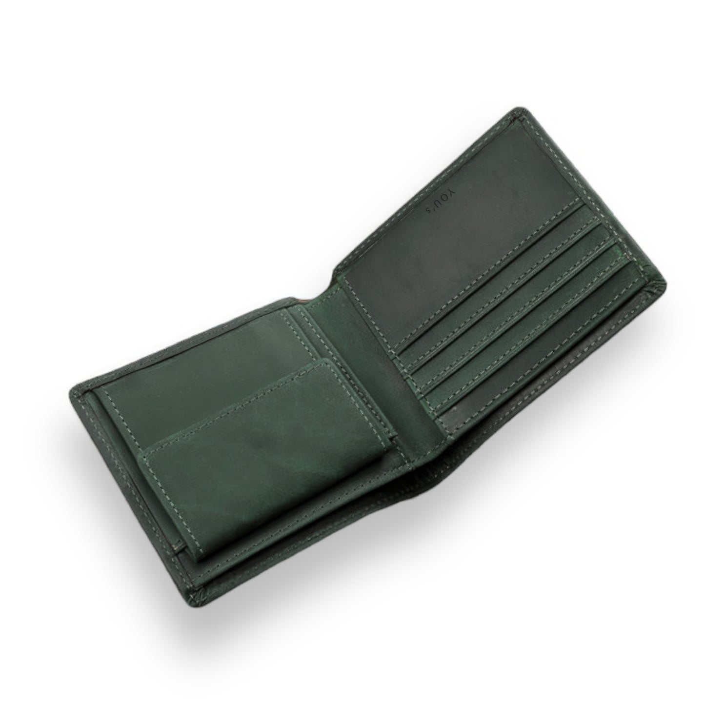 Leather Bi-Fold Coin Wallet