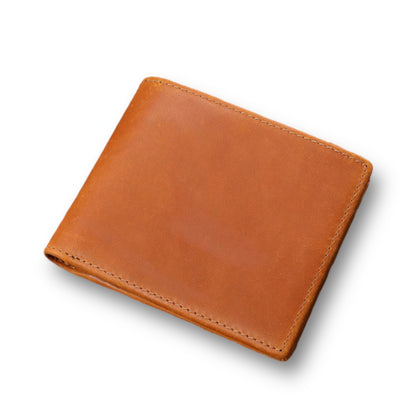 Leather Bi-Fold Coin Wallet